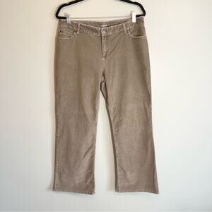 J. Jill Women's Olive Green Bootcut Corduroy Pants Size 14P